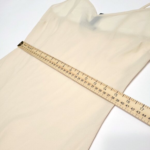 LRL Ralph Lauren Womens Midi Slip Dress Size 8 Cream Spaghetti Strap Fairy Y2K - Picture 9 of 13